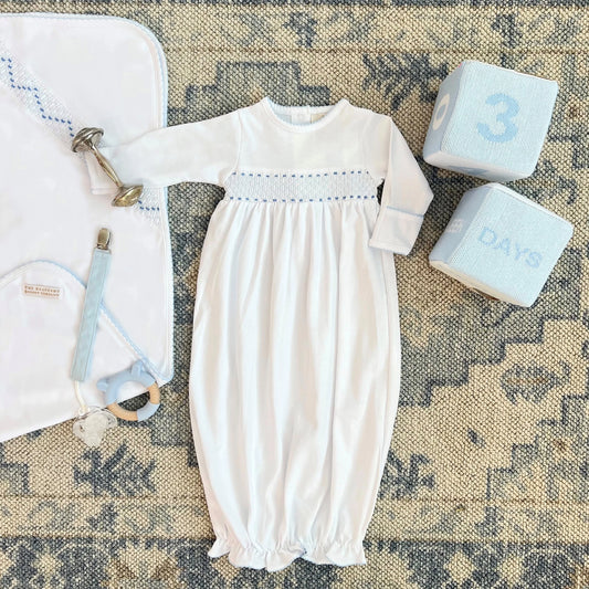 SWEETLY SMOCKED GOWN BOY