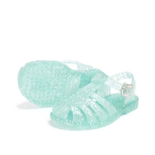 AQUA GLITTER UNCLE RICO JELLY SANDALS