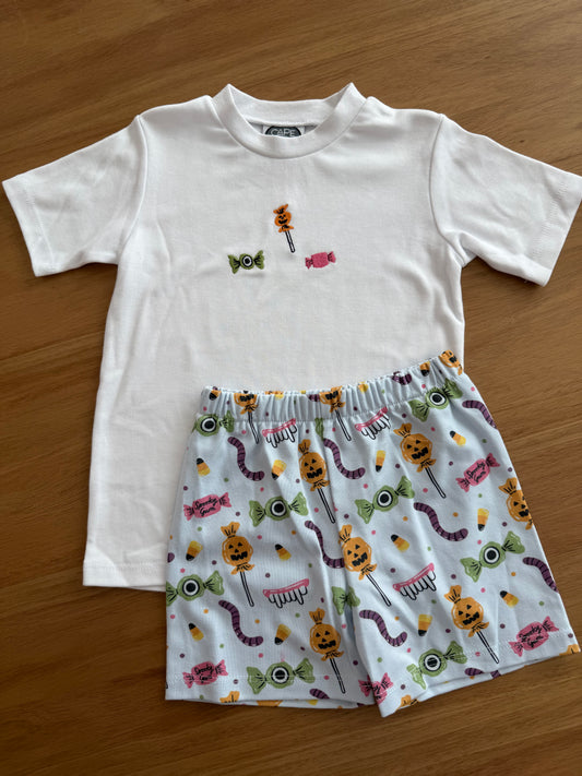 TRICK OR TREAT SHORT SET