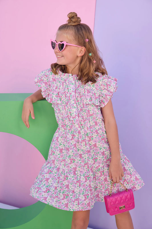 RODEO DRESS PINK BLOOMSBURY BLOSSOMS