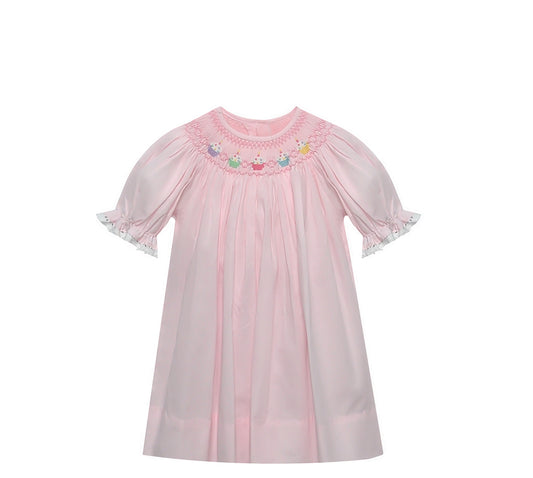 PINK GEORGETTE BISHOP CUPCAKE CUTIE