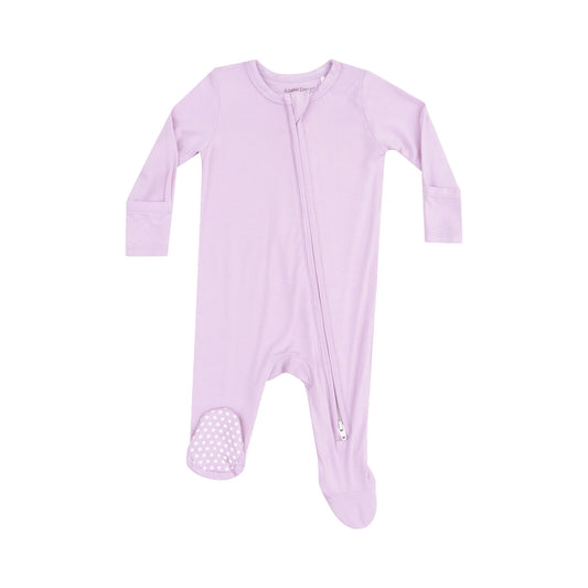 SOLID WILD ORCHID ZIPPER FOOTIE