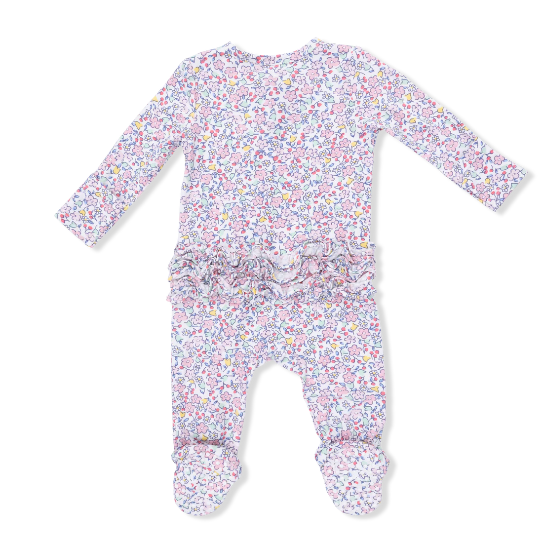 ELIZABETH GARDEN RUFFLE ZIPPER FOOTIE