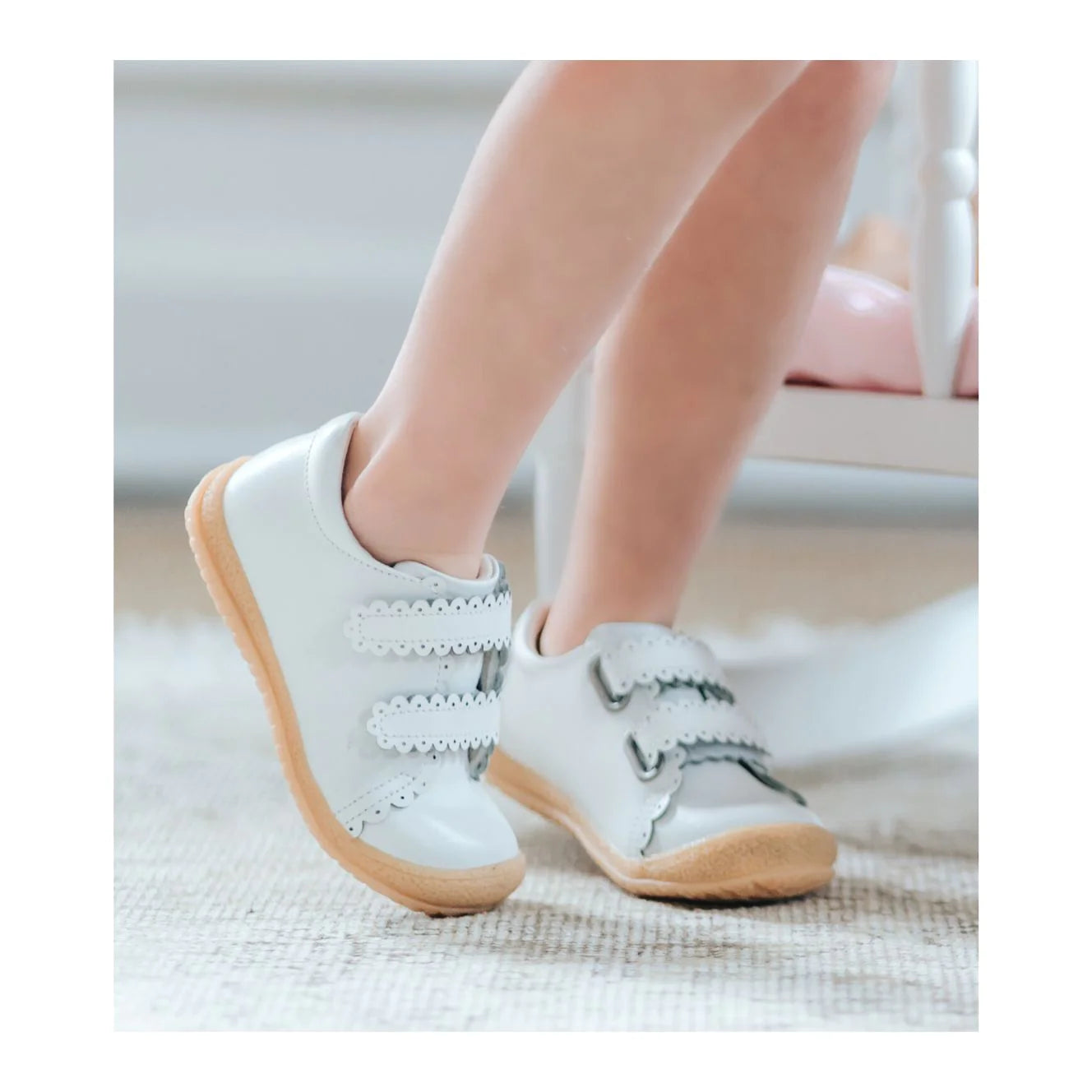 MARISA SCALLOPED STRAP SNEAKER