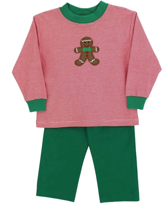 JOLLY GINGERBREAD BOY PANT SET