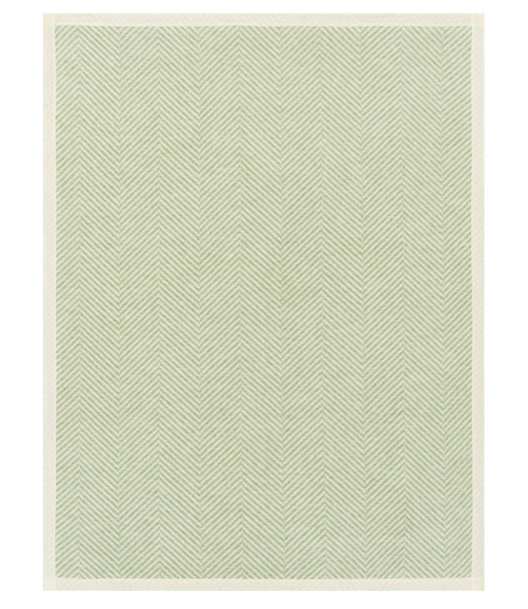 Harborview Herringbone Sprout Green Mini Blanket