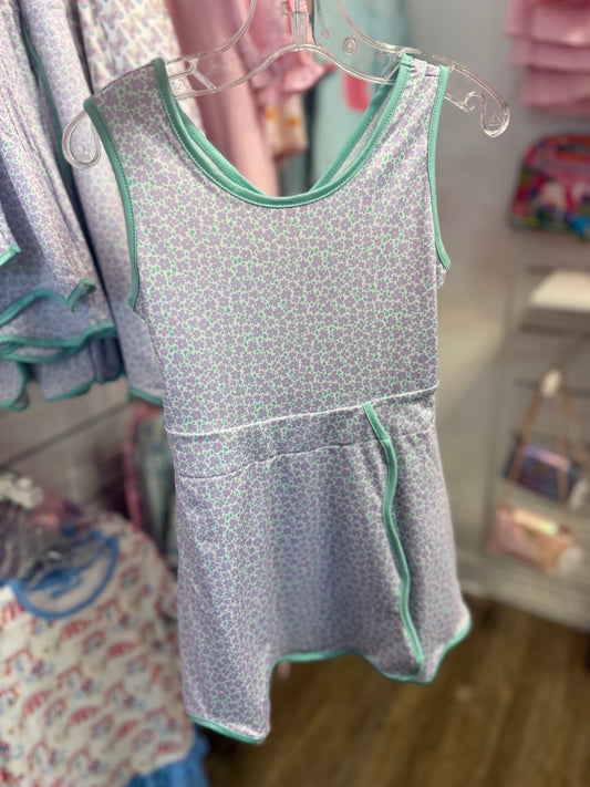 PETAL PARTY LAVENDER PERFORMANCE DRESS