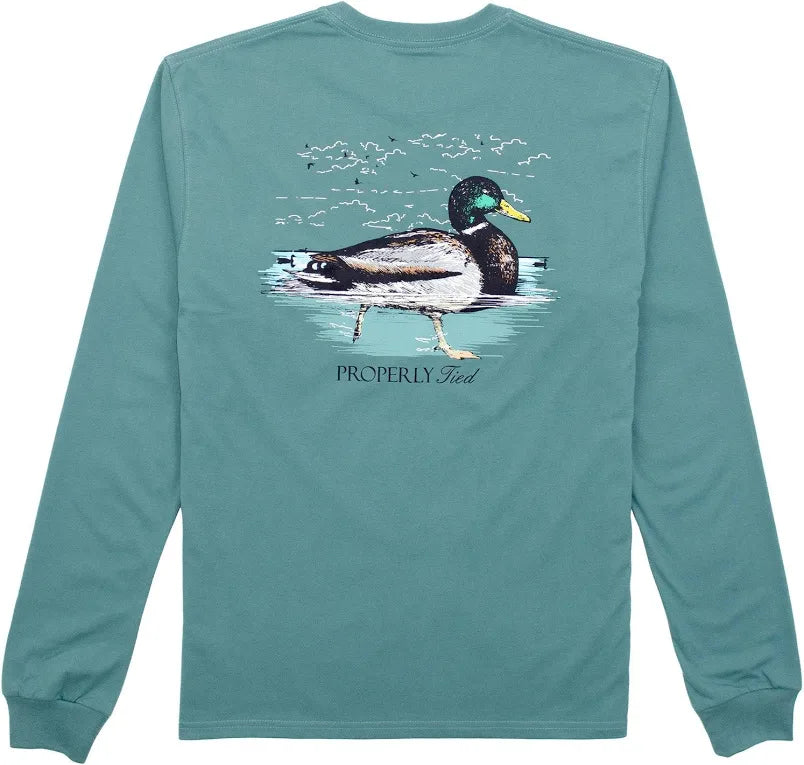 SWIMMING MALLARD LS MARINE MIST