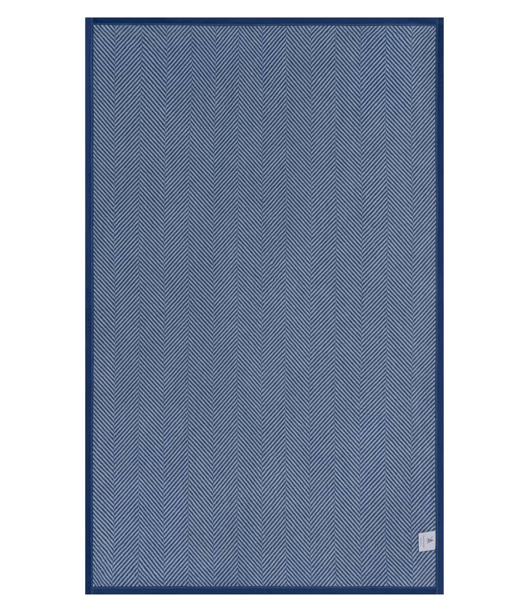 Harborview Herringbone Navy Blanket