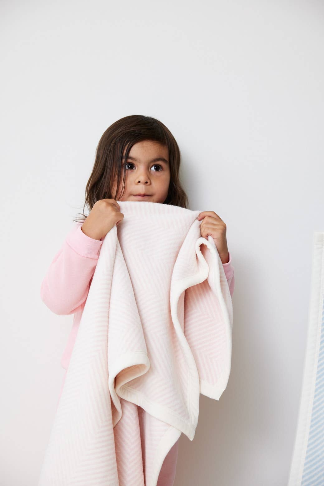 Harborview Herringbone Ballet Pink Mini Blanket