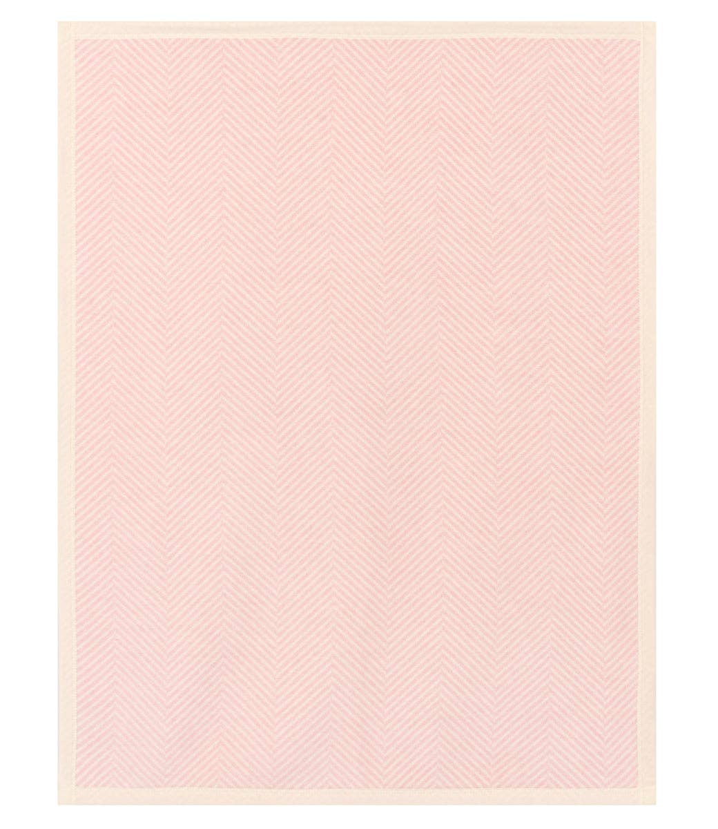 Harborview Herringbone Ballet Pink Mini Blanket