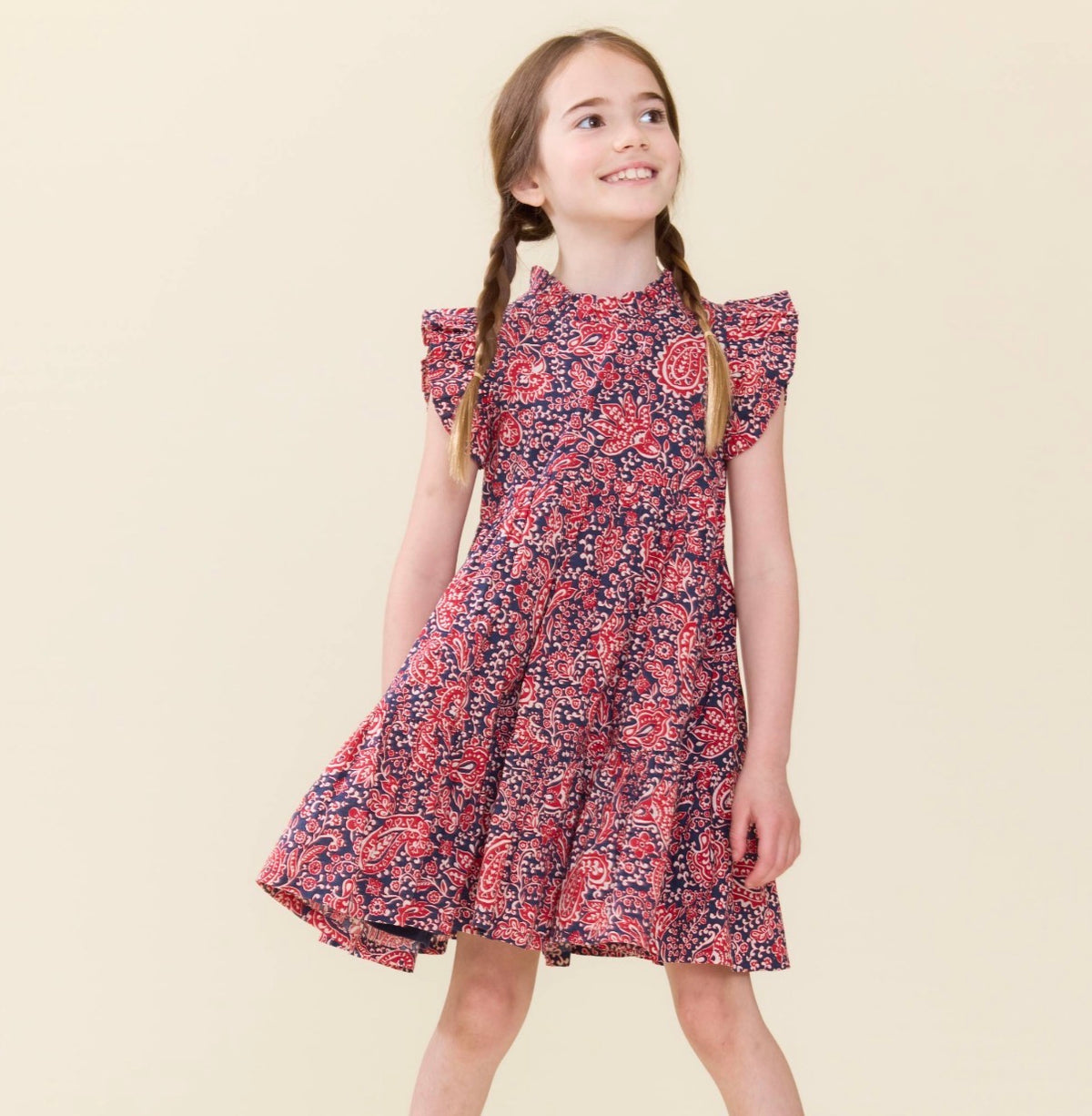 JENNIFER DRESS PAISLEY VINES