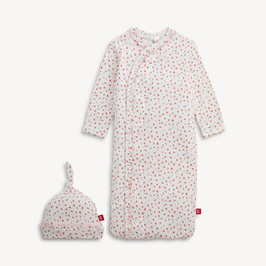 APPLE BLOSSOM GOWN/HAT SET