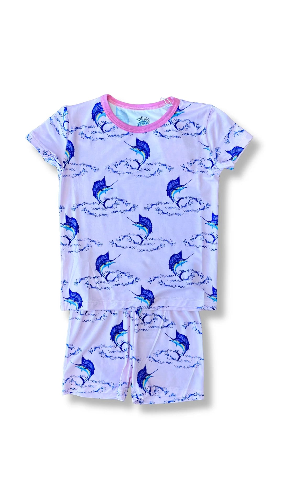 SUMMERTIME SAILS PINK SS SHORT SET