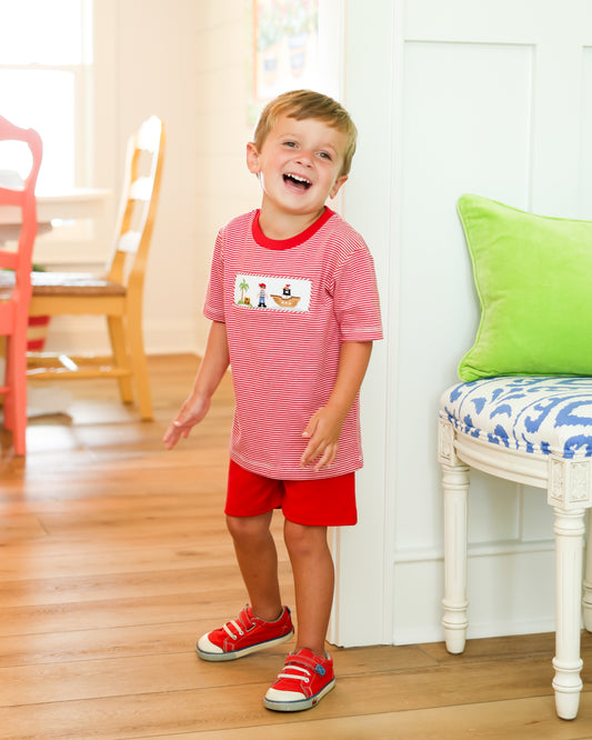 PIRATE SMOCKED SHIRT