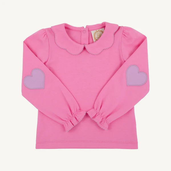 EMMAS ELBOW PATCH TOP WINTER PARK PINK