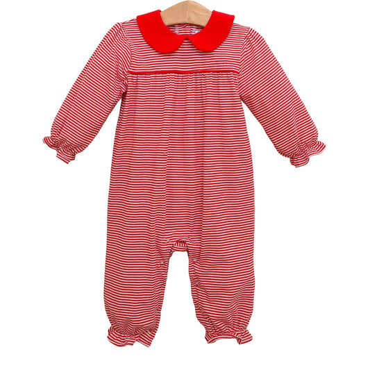 ABIGAIL ROMPER RED