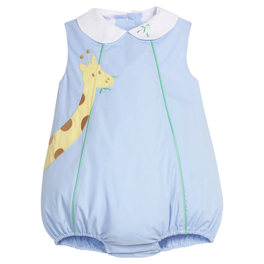 BLUE GIRAFFE APRON BUBBLE