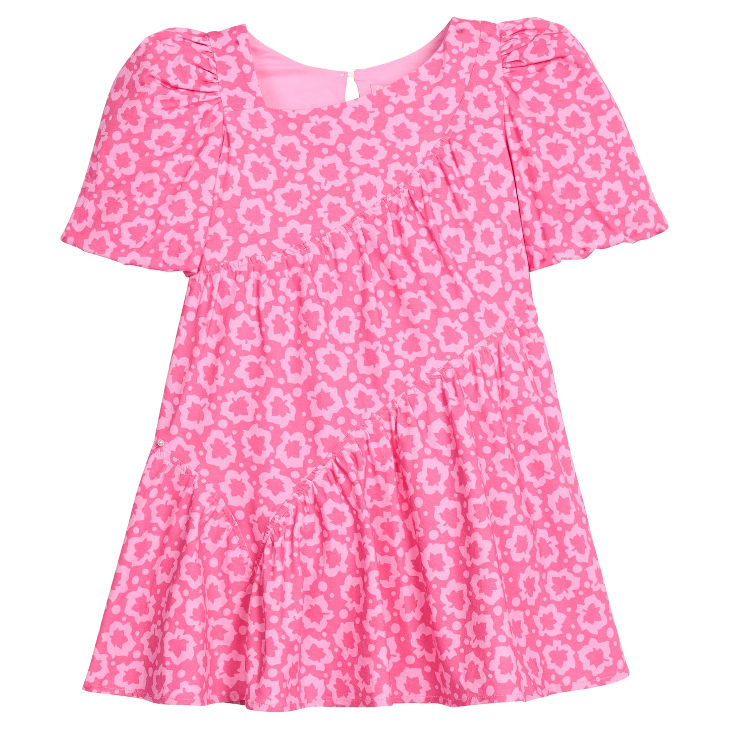 ASYMMETRICAL DRESS MAPLE LEAF