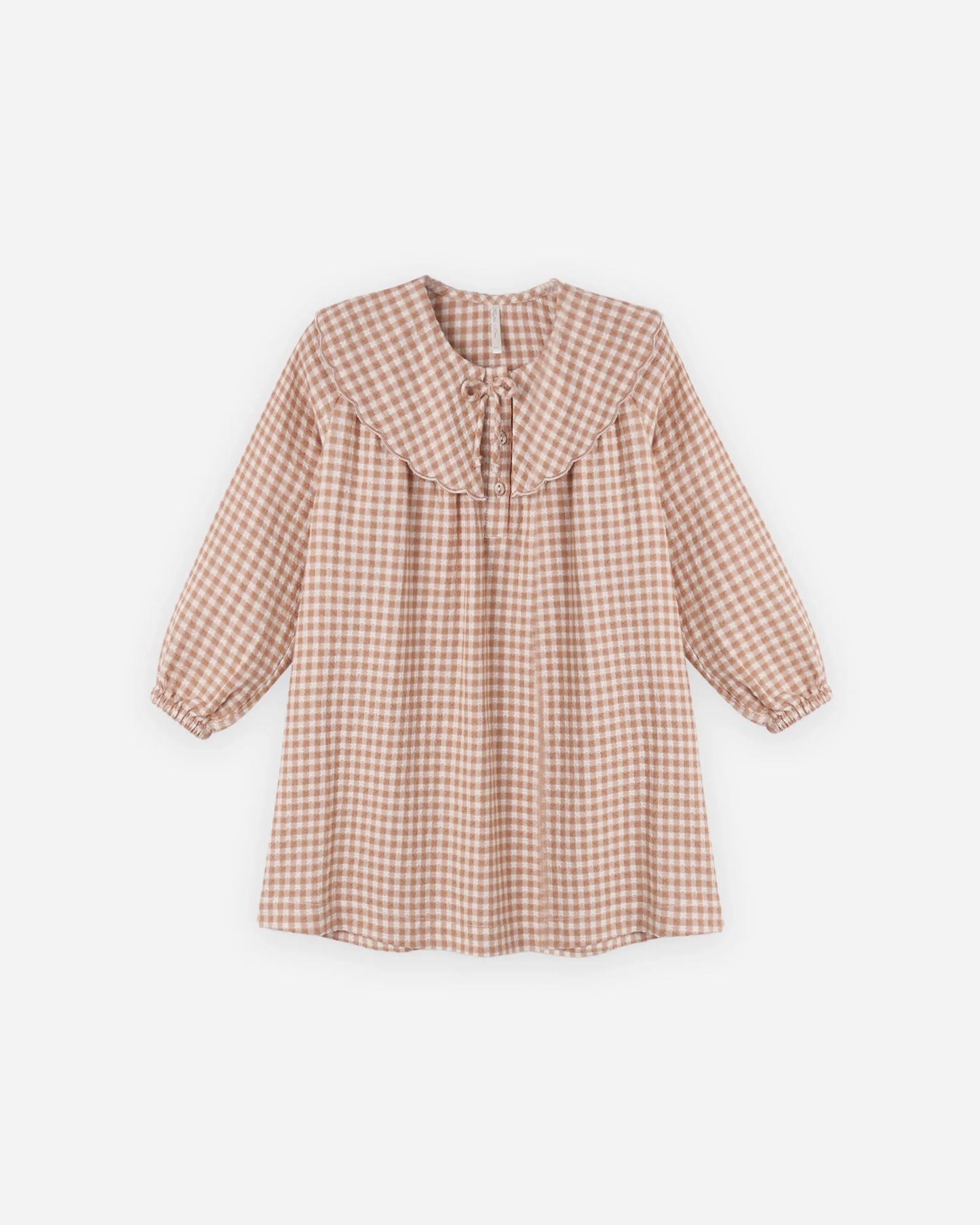 COLETTE MINI DRESS FAWN GINGHAM