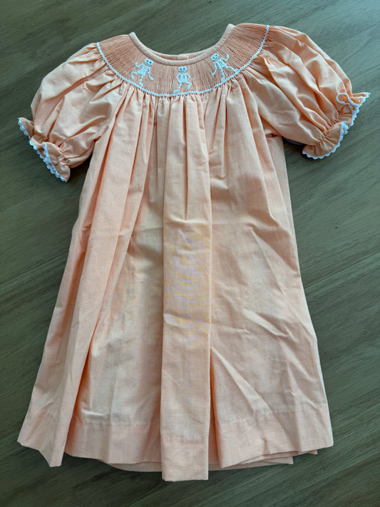 SPUNKY SKELETONS BISHOP DRESS