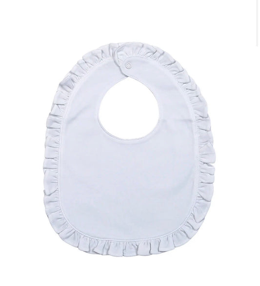 LILY WHITE RUFFLES BIB