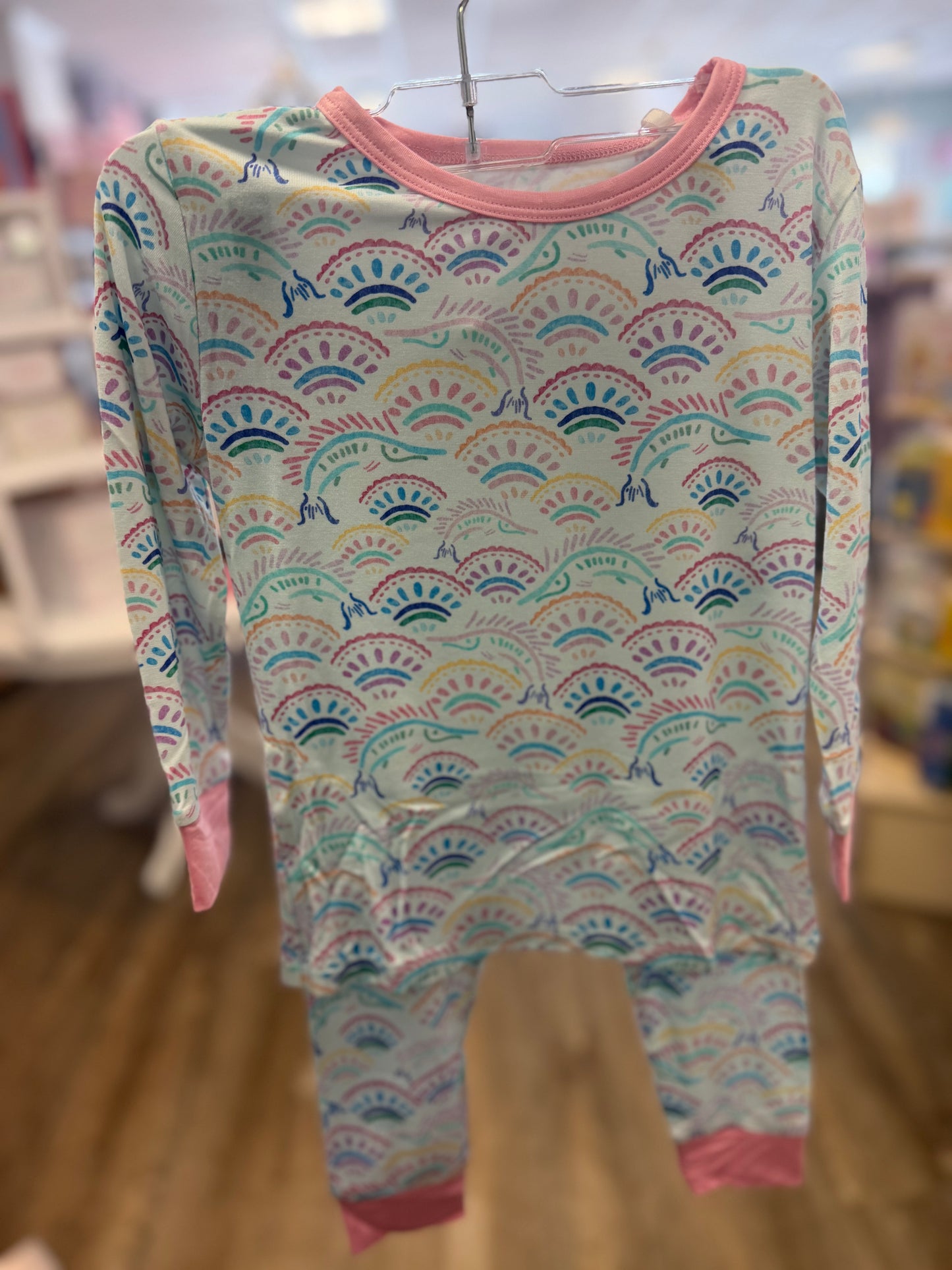 MARLIN MOSAIC PINK LS PANT SET