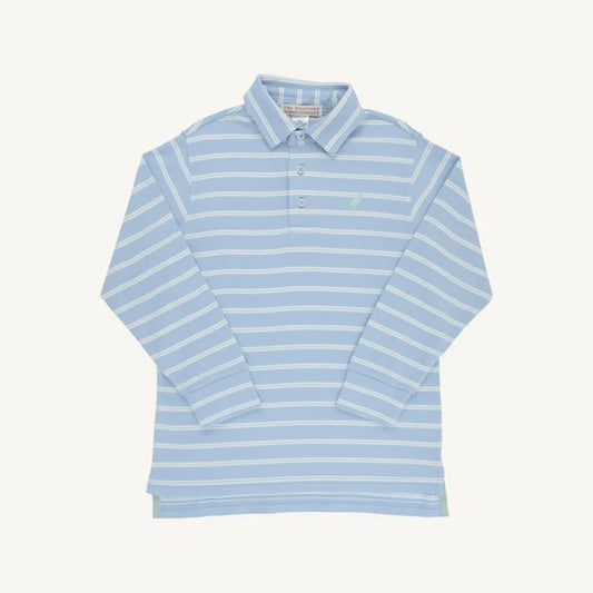 PRIM PROPER POLO LS SKY GREENWICH GREEN