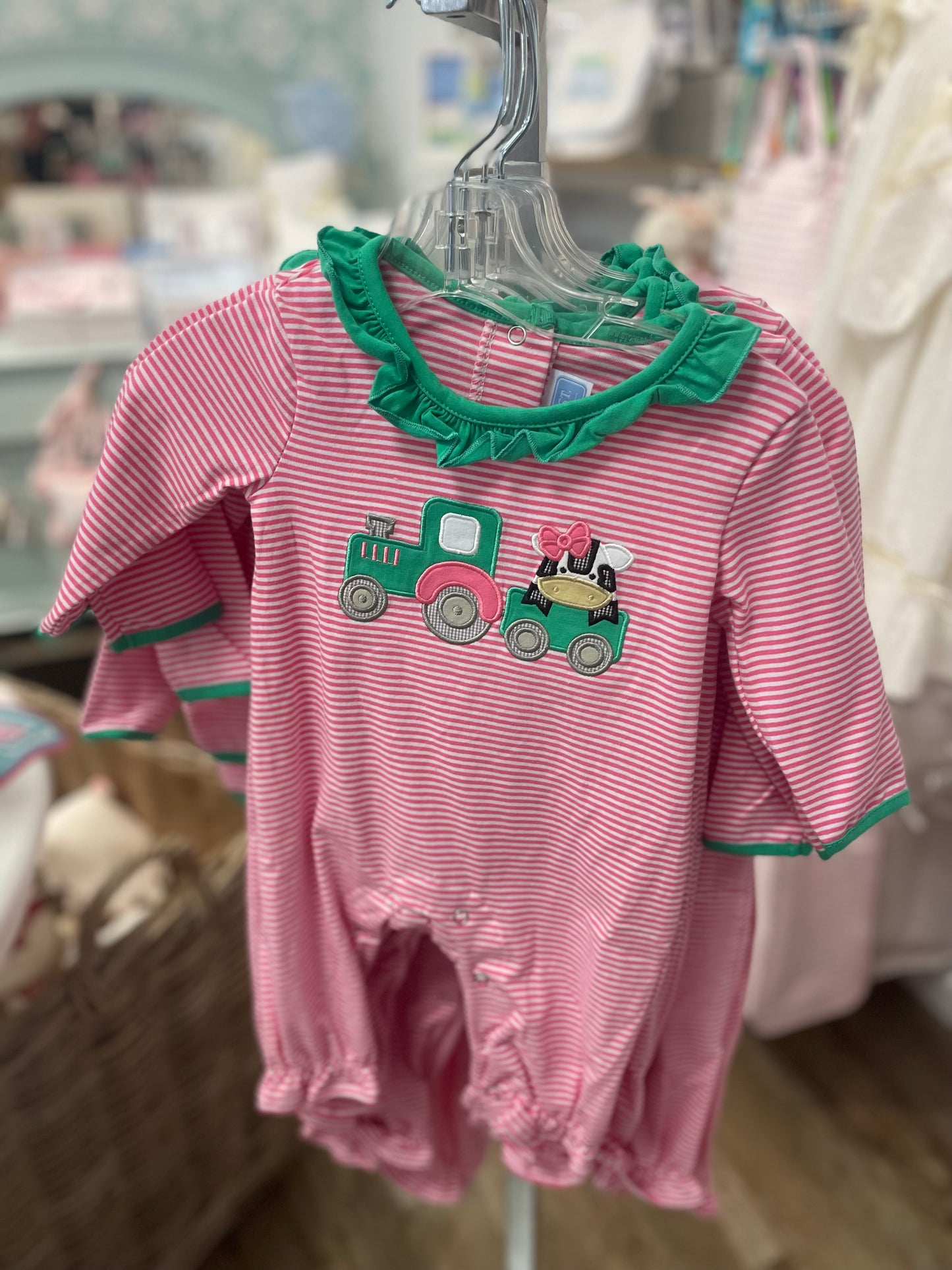 TRACTOR RUFFLE ROMPER