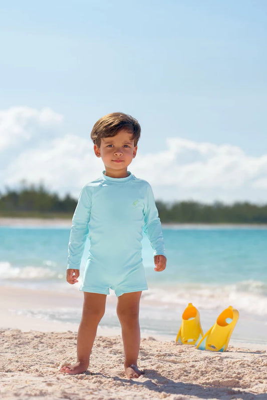 PRICE POOL ROMPER EDISTO EGG BLUE
