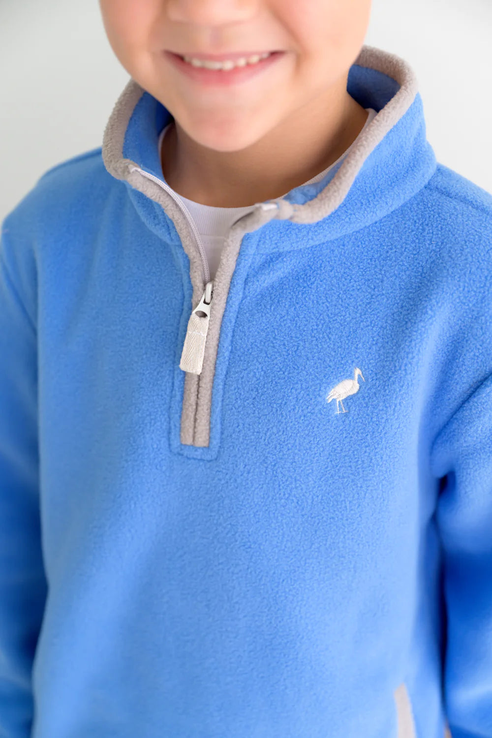 HAYWORD 1/2ZIP BLUE FLEECE