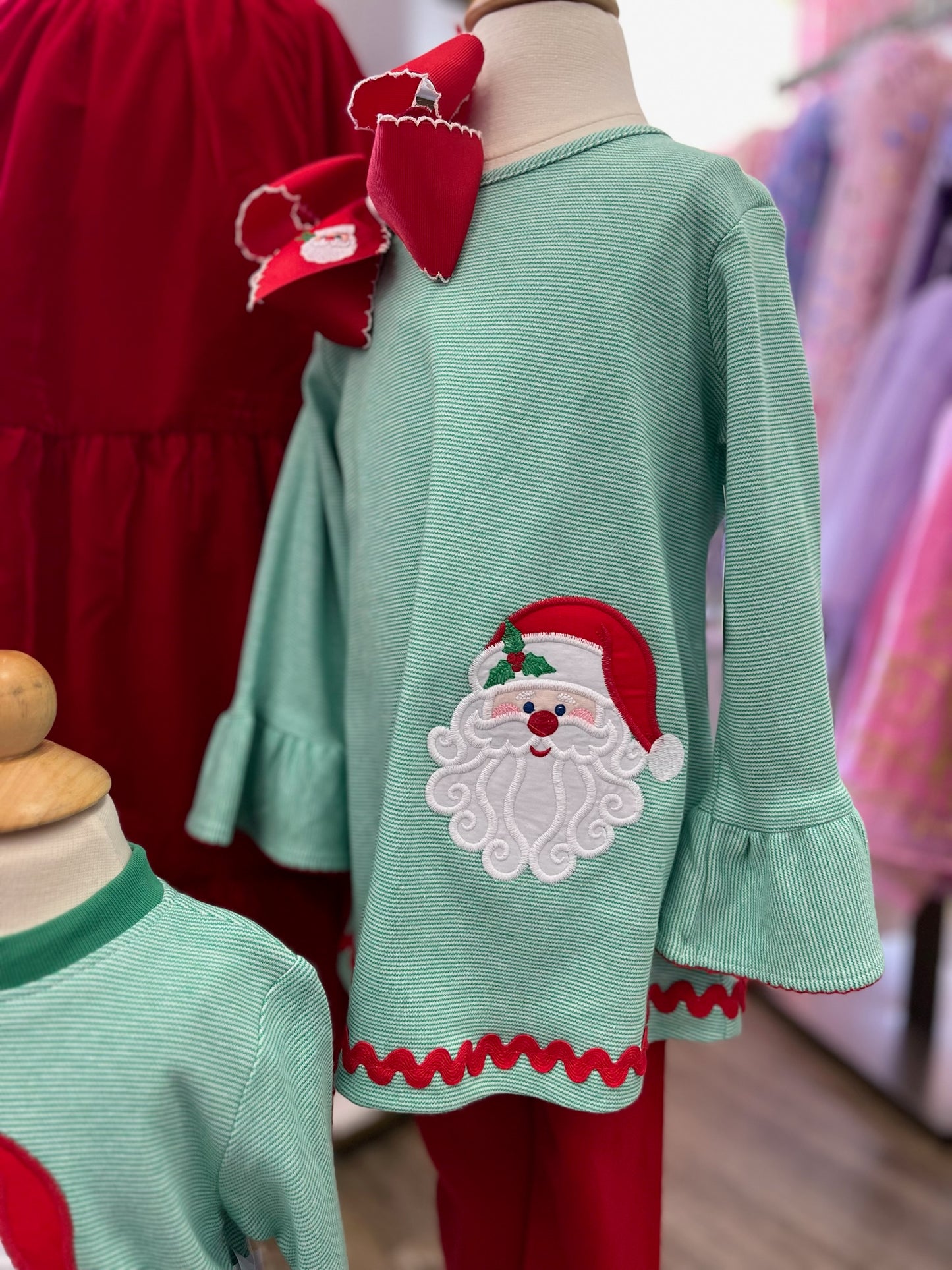 SANTA GIRL TUNIC SET