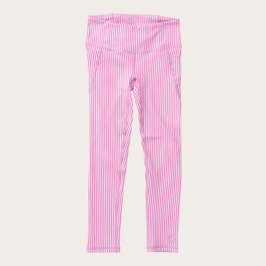 GIRL ATHLETIC LEGGING PHLOX PINK STRIPE