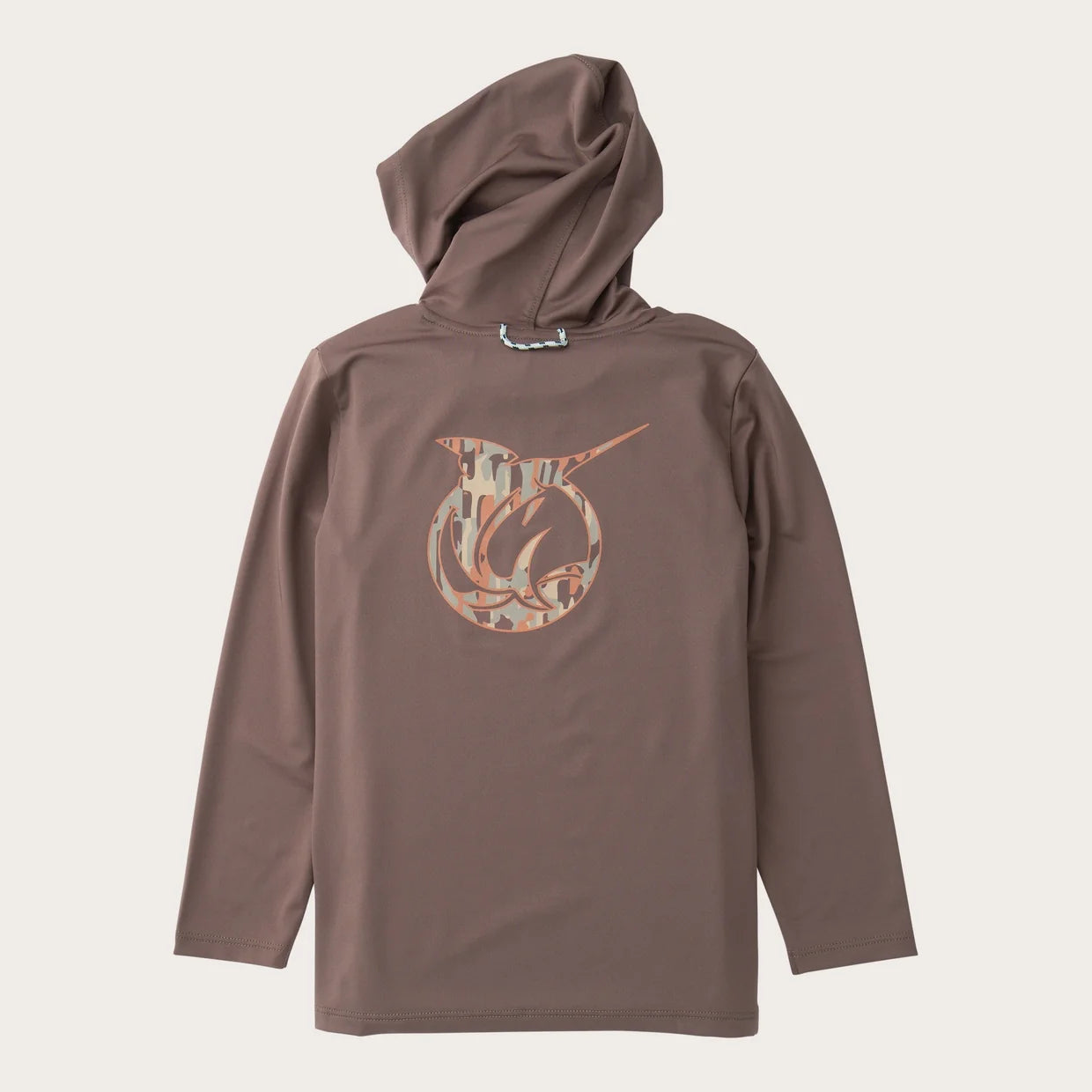 PERFORMANCE HOODIE COFFEE QUARTZ