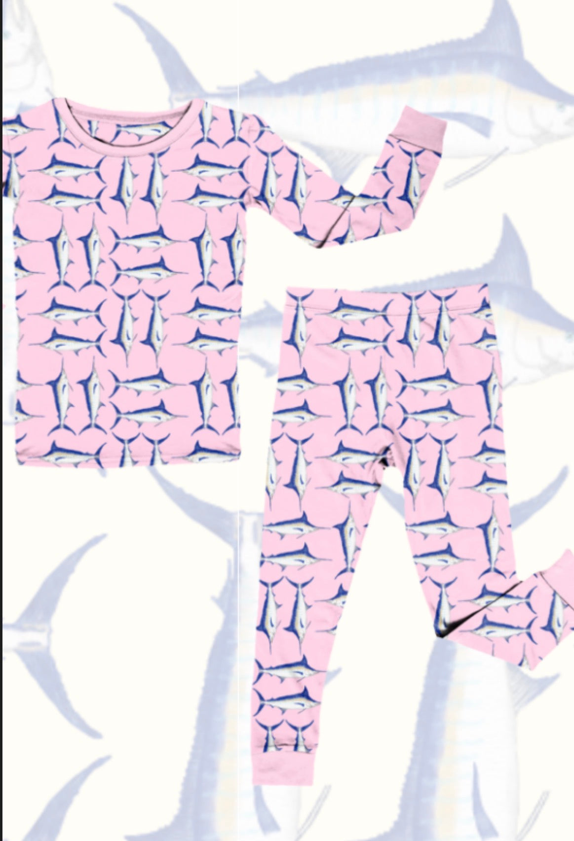 MARLIN MAMBO PINK LS PANT SET