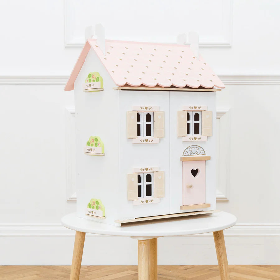 ROSEWOOD WOODEN DOLLHOUSE