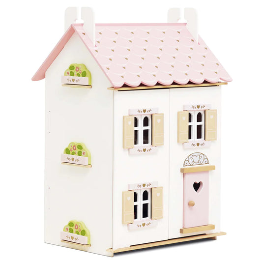 ROSEWOOD WOODEN DOLLHOUSE