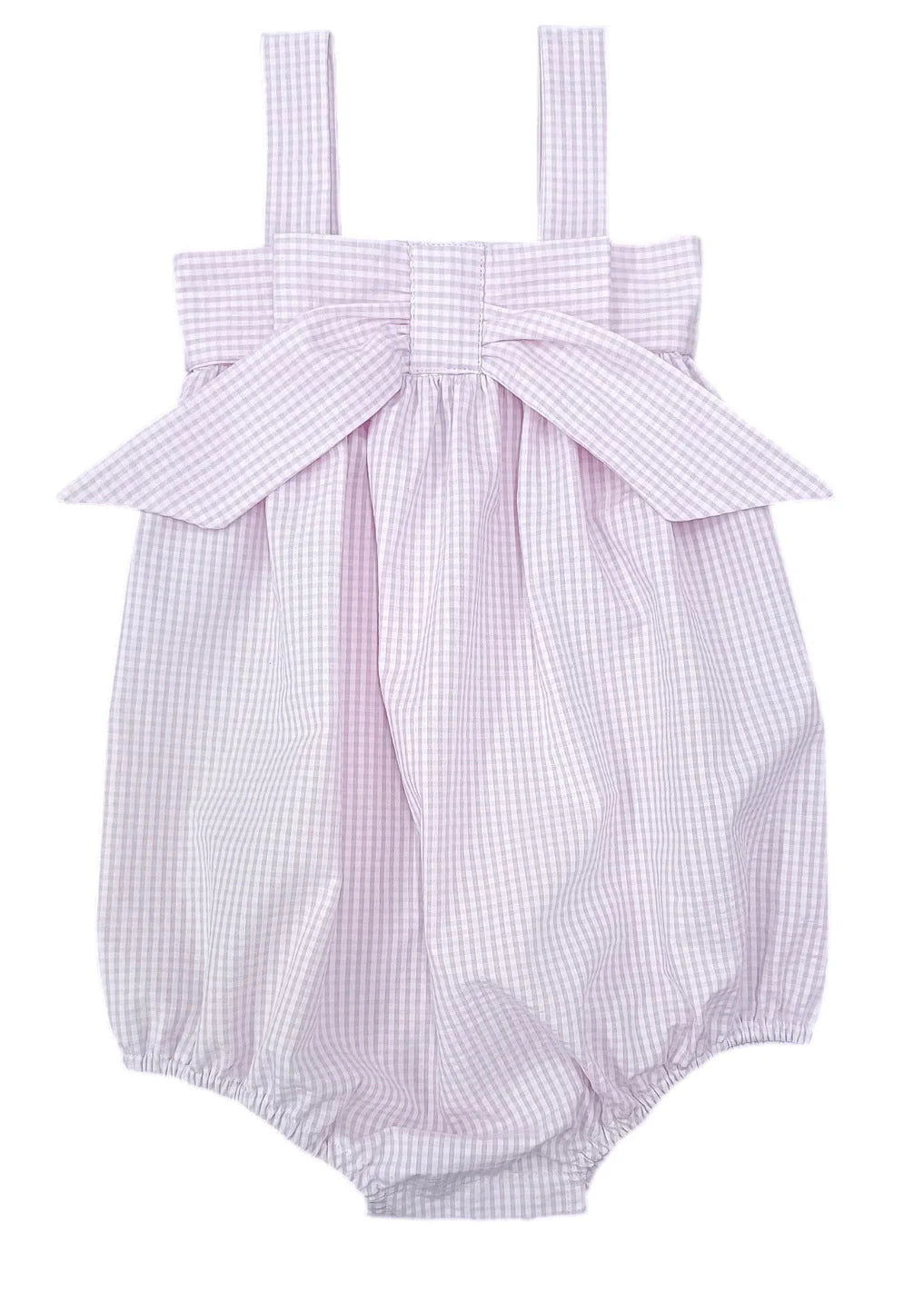 MILLIE BUBBLE PINK CHECK SEERSUCKER
