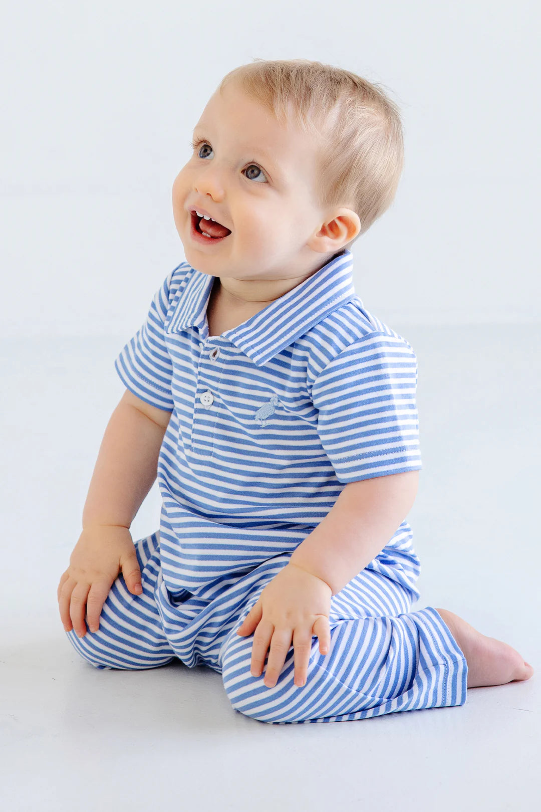 SIR PROPER ROMPER BARBADOS BLUE STRIPE