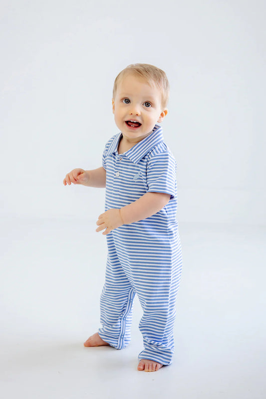 SIR PROPER ROMPER BARBADOS BLUE STRIPE