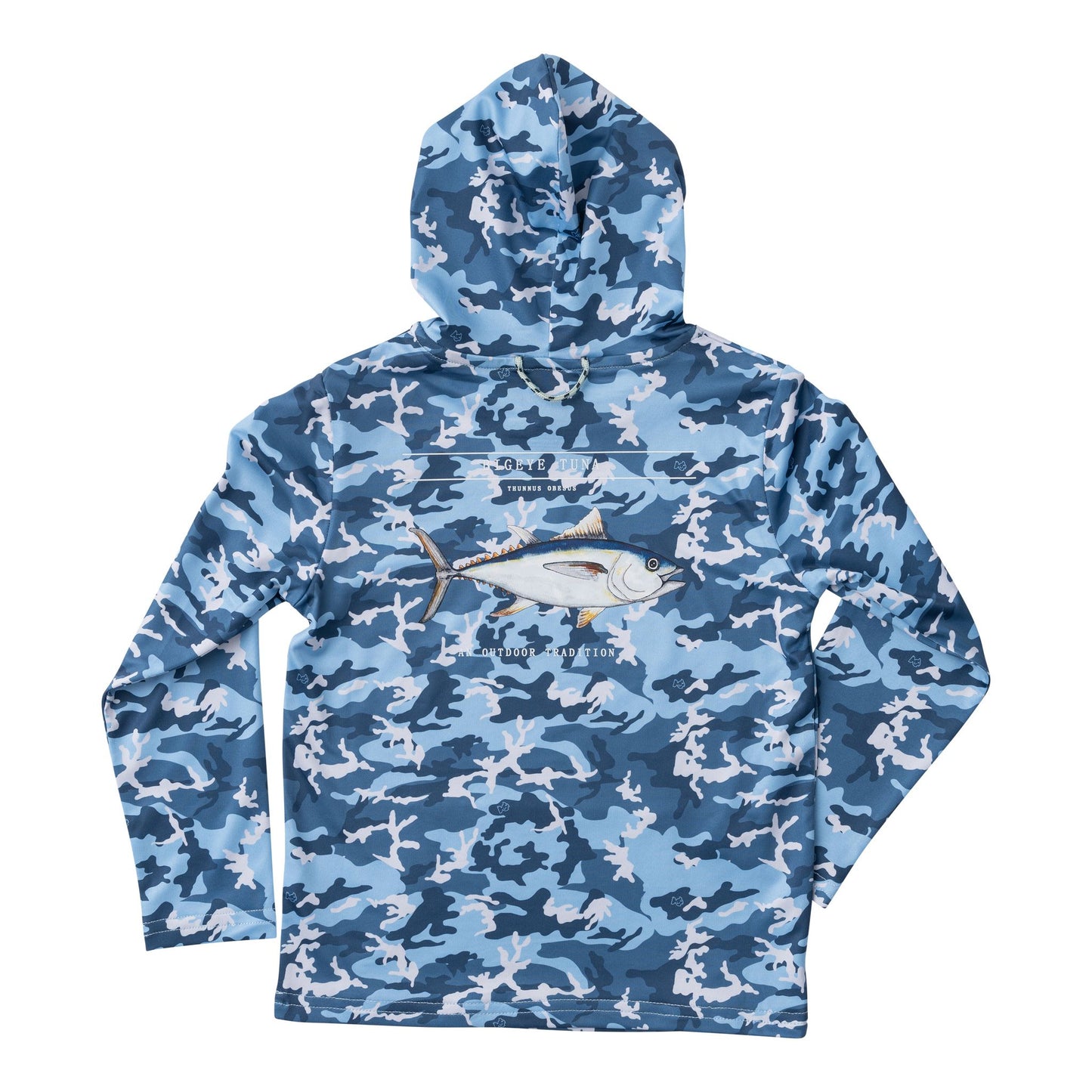 PERFORMANCE HOODIE BLUE CAMO