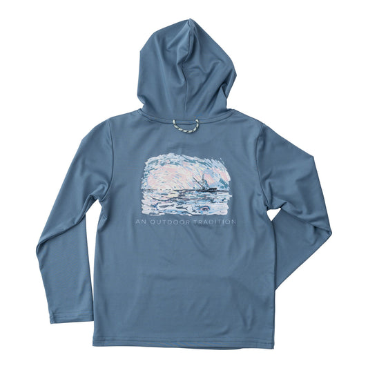 PERFORMANCE HOODIE BOAT SUNSET