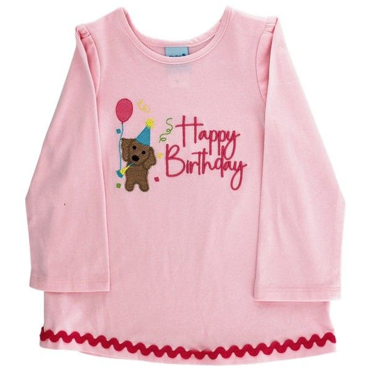 HAPPY BIRTHDAY GIRLS SHIRT LS