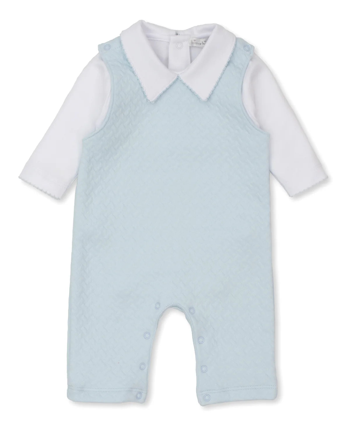 OVERALL JACQUARD SET BLUE