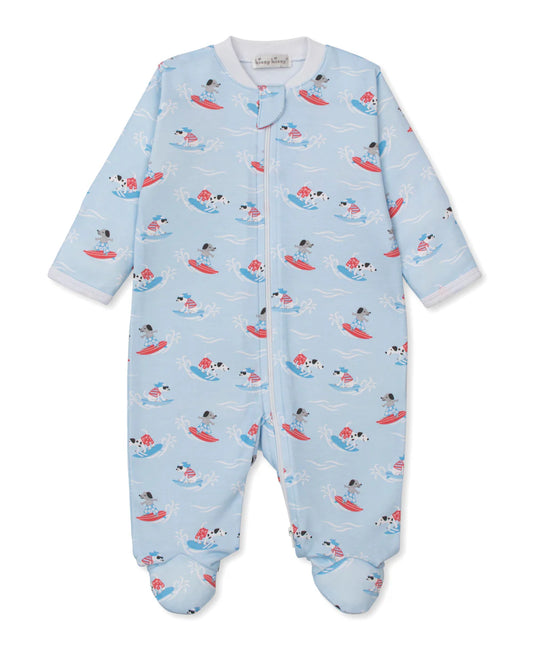 BEACH PUPS ZIPPER FOOTIE