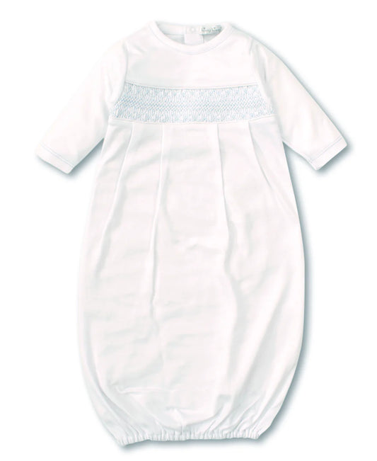 4498N CLUB CHARM GOWN WHITE/BLUE SMOCK