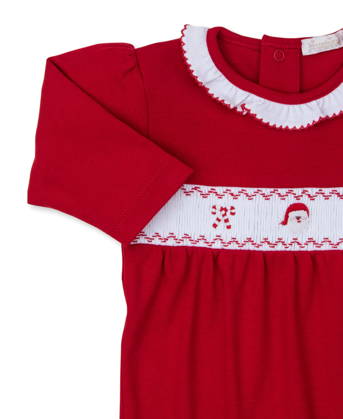 RUFFLE RED SANTA FOOTIE