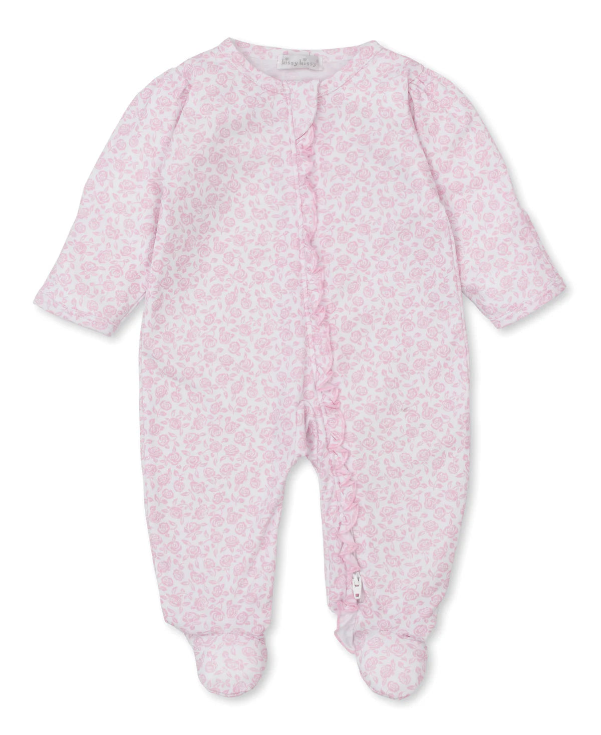 SUMMER GARDEN PINK RUFFLE FOOTIE