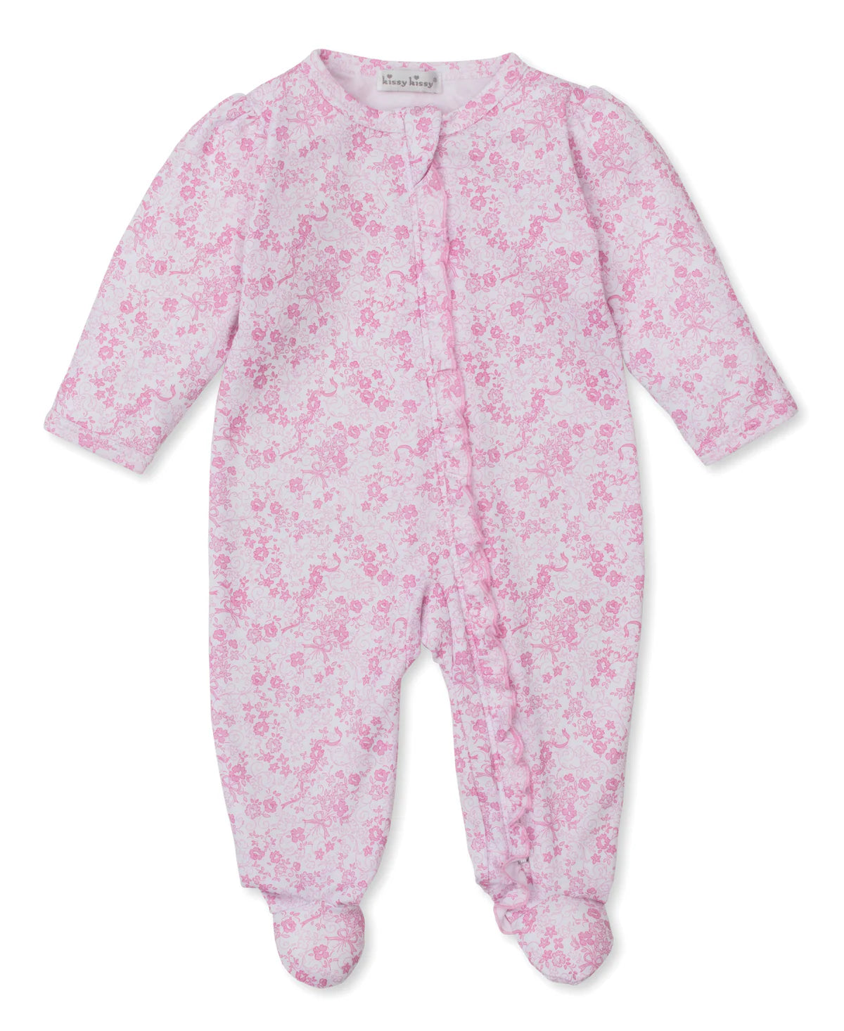 PINK OLD ENGLISH ROSE FOOTIE