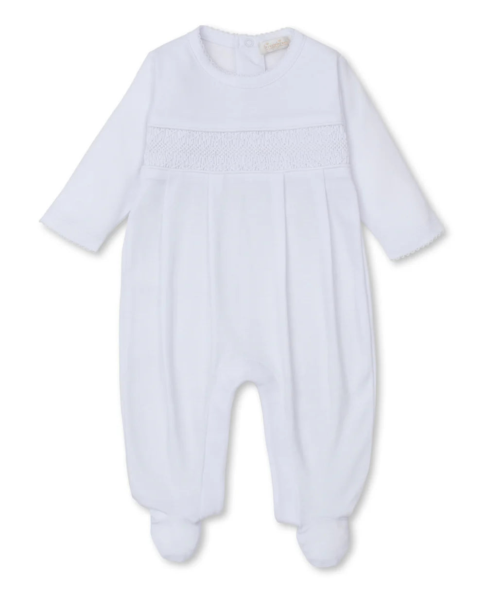 359N CLUB FOOTIE WHITE SMOCKED